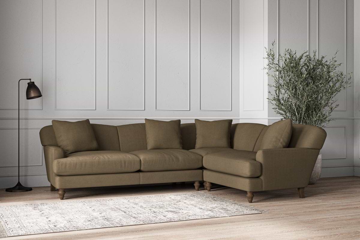 Deni Large Left Hand Corner Sofa - Brera Linen Chestnut-nkuku