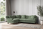 Deni Large Left Hand Corner Sofa - Brera Linen Jade-nkuku