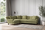 Deni Large Left Hand Corner Sofa - Brera Linen Sage-nkuku