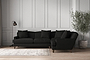 Deni Large Right Hand Corner Sofa - Brera Linen Charcoal-nkuku