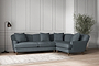 Deni Large Right Hand Corner Sofa - Brera Linen Dusk-nkuku