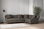 Deni Large Right Hand Corner Sofa - Brera Linen Granite-nkuku