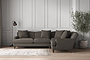 Deni Large Right Hand Corner Sofa - Brera Linen Granite-nkuku