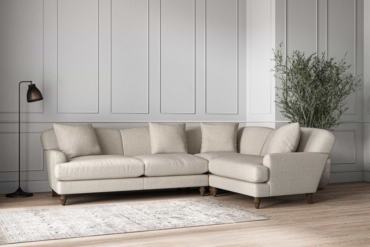 Deni Large Right Hand Corner Sofa - Brera Linen Natural-nkuku