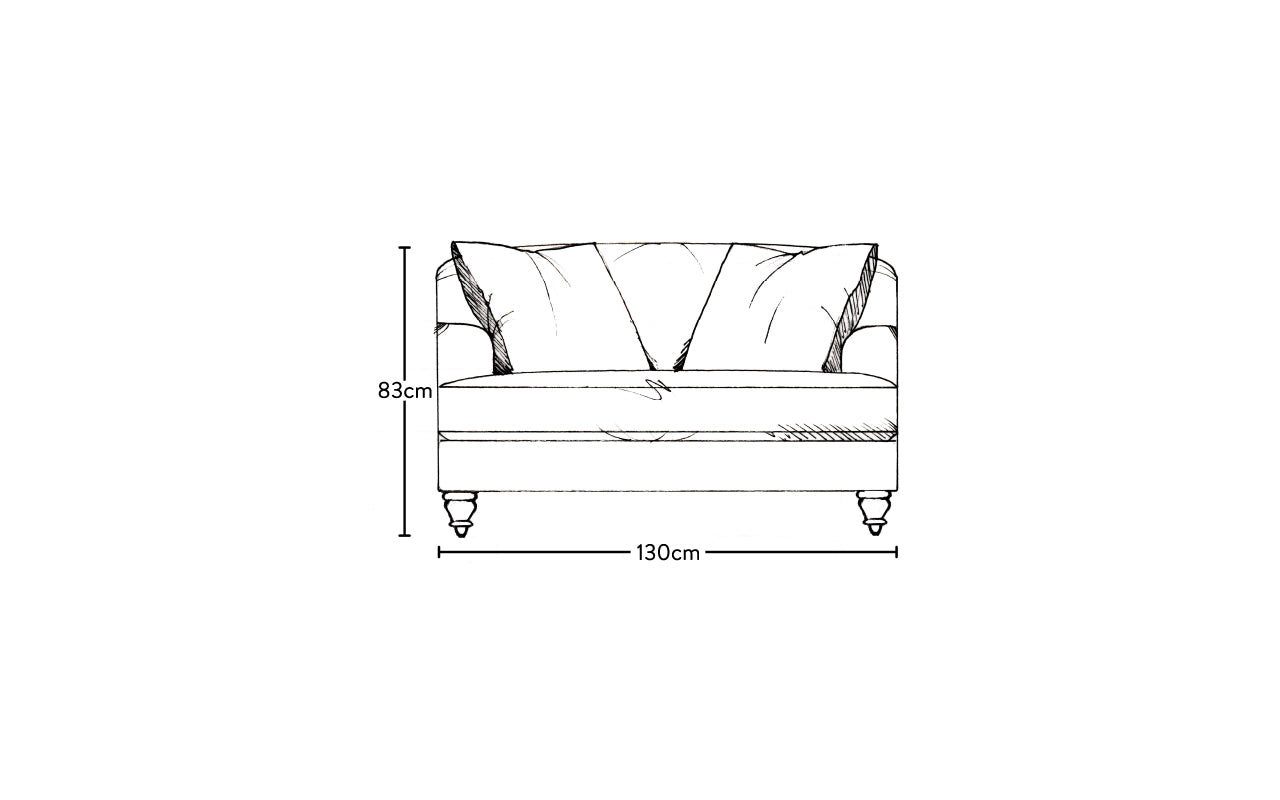 Deni Love Seat - Brera Linen Espresso-nkuku