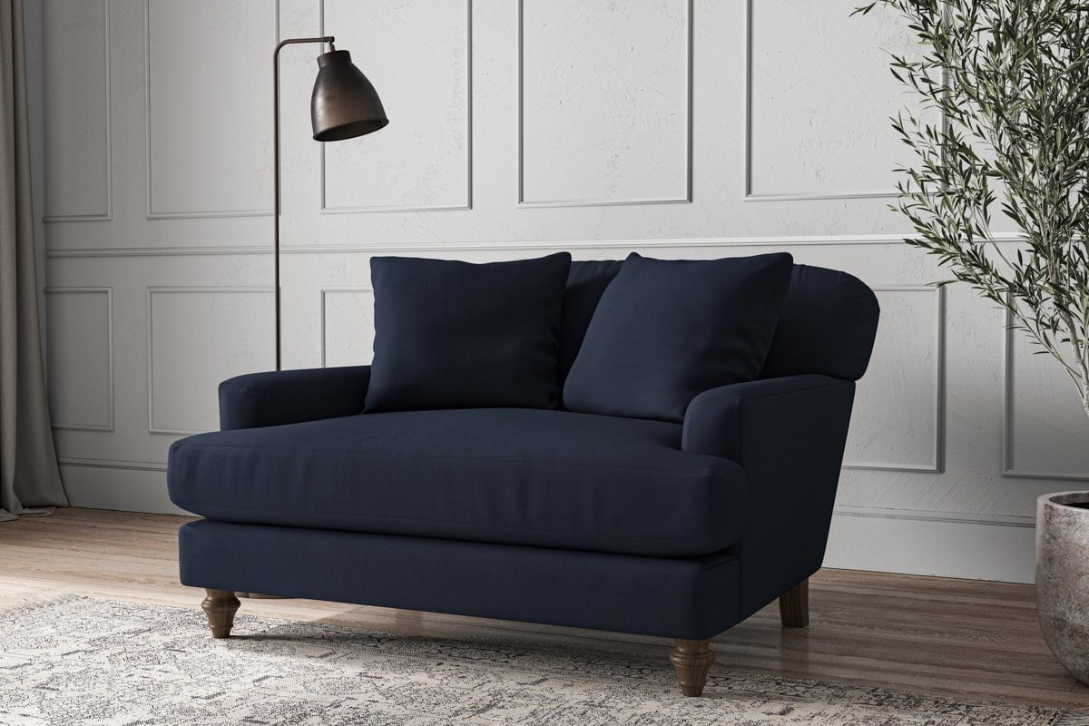 Deni Love Seat - Brera Linen Indigo-nkuku