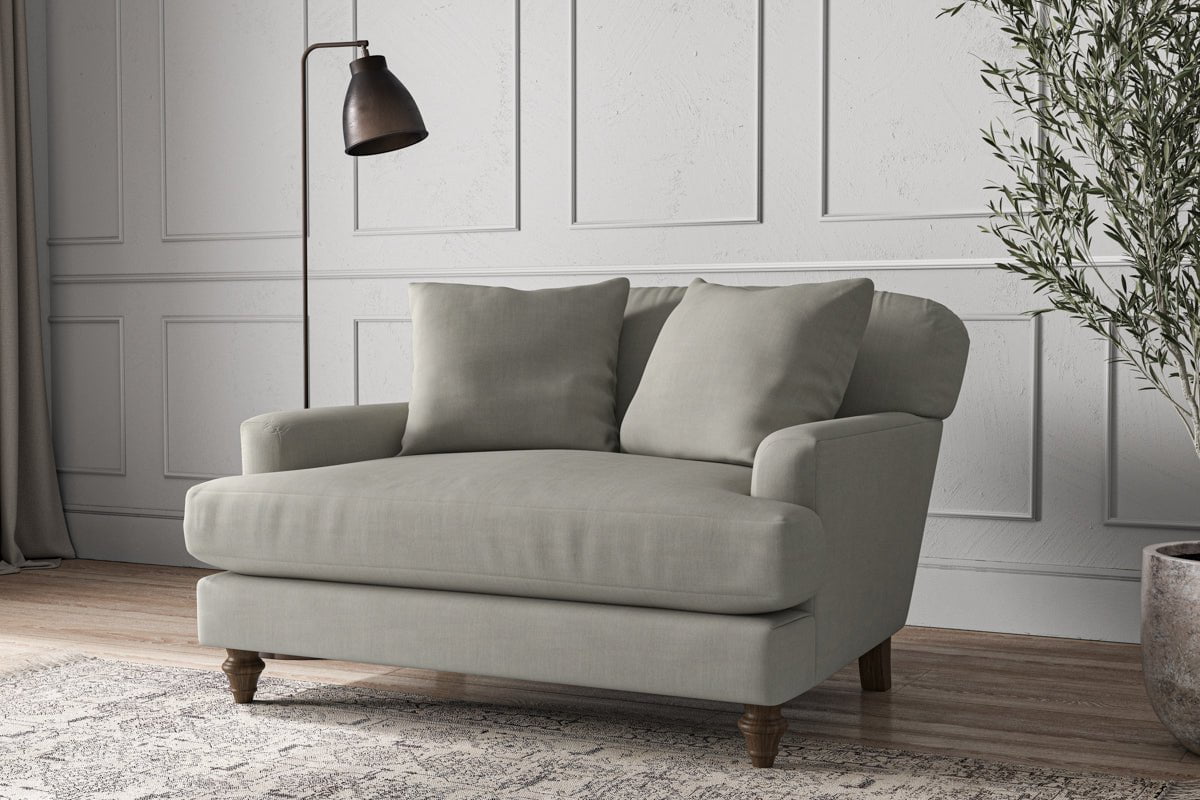 Deni Love Seat - Brera Linen Smoke-nkuku