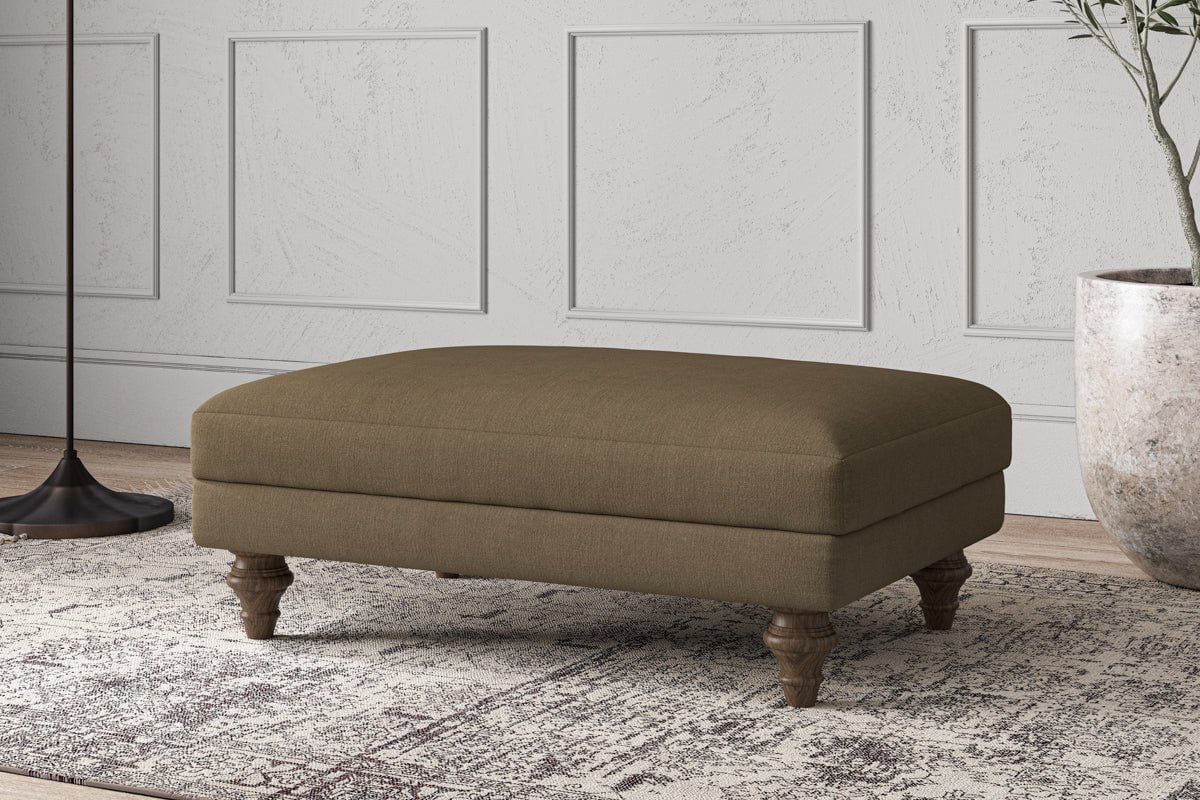 Deni Medium Footstool - Brera Linen Chestnut-nkuku