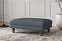 Deni Medium Footstool - Brera Linen Dusk-nkuku