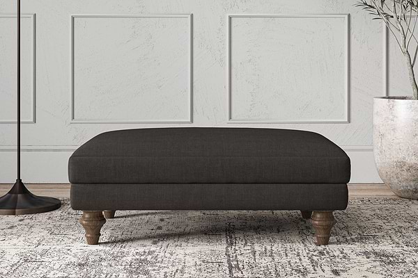 Deni Medium Footstool - Brera Linen Espresso-nkuku