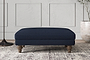 Deni Medium Footstool - Brera Linen Indigo-nkuku