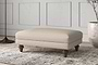 Deni Medium Footstool - Recycled Cotton Natural-nkuku