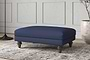 Deni Medium Footstool - Recycled Cotton Navy-nkuku