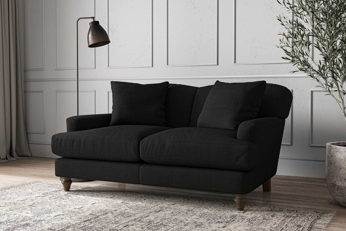 Deni Small Sofa - Brera Linen Charcoal-nkuku