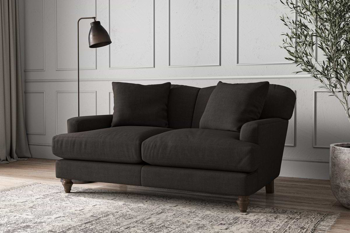 Deni Small Sofa - Brera Linen Espresso-nkuku