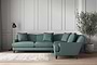 Deni Super Grand Left Hand Corner Sofa - Recycled Cotton Airforce-nkuku