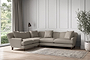 Deni Super Grand Left Hand Corner Sofa - Recycled Cotton Flax-nkuku