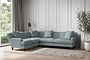 Deni Super Grand Left Hand Corner Sofa - Recycled Cotton Horizon-nkuku