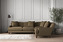 Deni Super Grand Right Hand Corner Sofa - Brera Linen Chestnut-nkuku