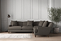 Deni Super Grand Right Hand Corner Sofa - Brera Linen Granite-nkuku