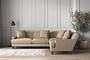 Deni Super Grand Right Hand Corner Sofa - Brera Linen Pebble-nkuku