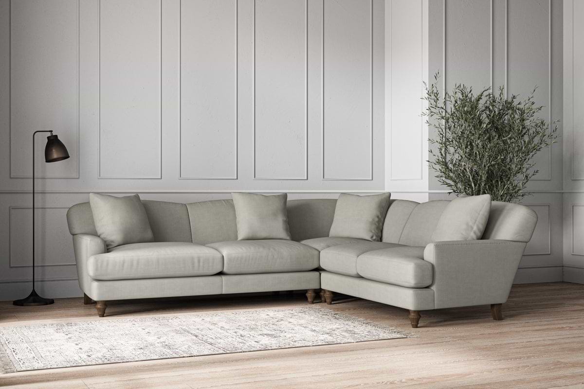 Deni Super Grand Right Hand Corner Sofa - Brera Linen Smoke-nkuku