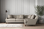 Deni Super Grand Right Hand Corner Sofa - Recycled Cotton Flax-nkuku
