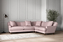 Deni Super Grand Right Hand Corner Sofa - Recycled Cotton Lavender-nkuku