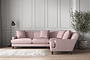 Deni Super Grand Right Hand Corner Sofa - Recycled Cotton Lavender-nkuku
