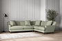 Deni Super Grand Right Hand Corner Sofa - Recycled Cotton Seaspray-nkuku