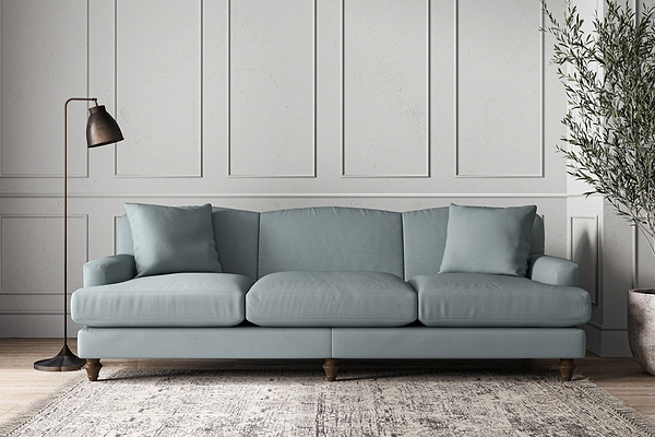 Deni Super Grand Sofa - Recycled Cotton Horizon-nkuku