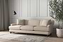 Deni Super Grand Sofa - Recycled Cotton Natural-nkuku