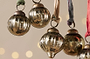 Dew Drop Baubles - Antique Gold - (Set of 12)-nkuku