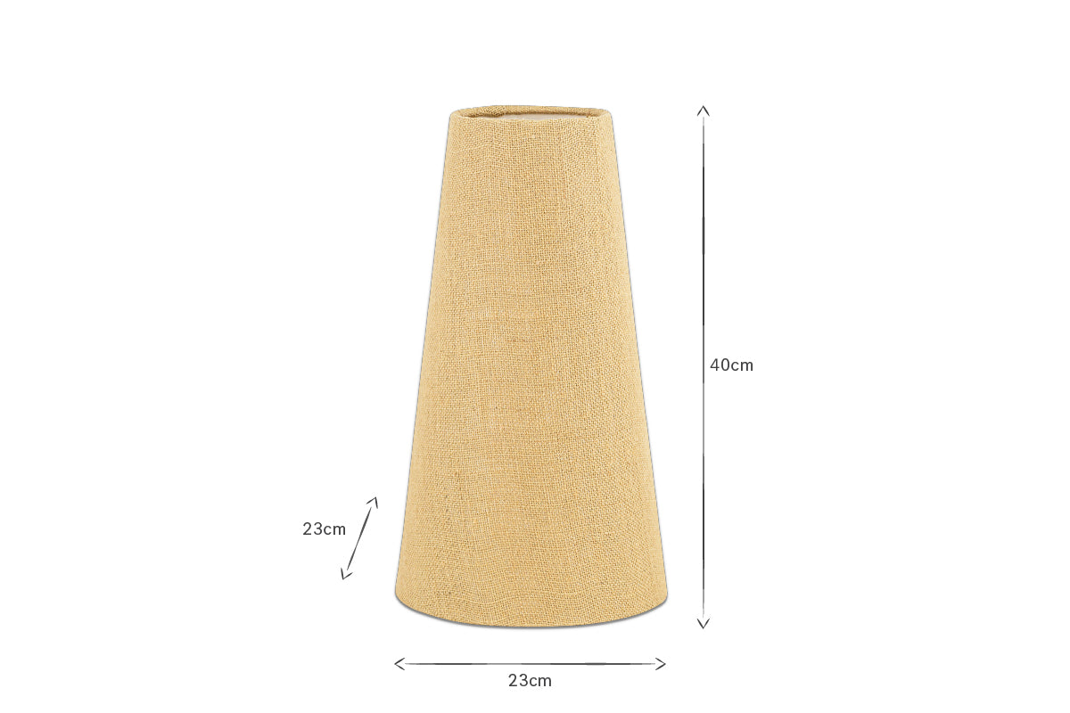 Dia Jute Tall Lampshade - Natural-nkuku