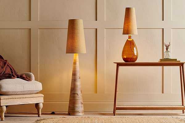 Dia Jute Tall Lampshade - Natural-nkuku