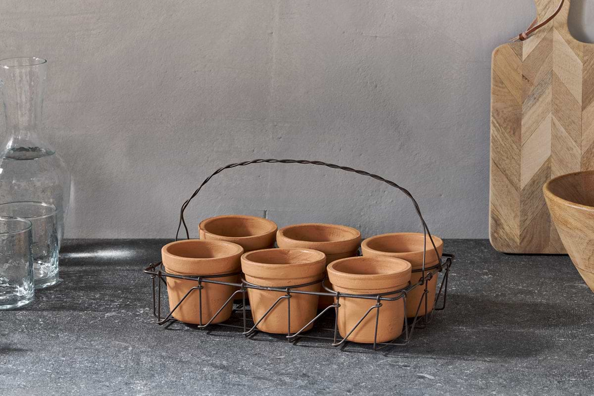 Dilipa Terracotta Multi Planter - Terracotta-nkuku