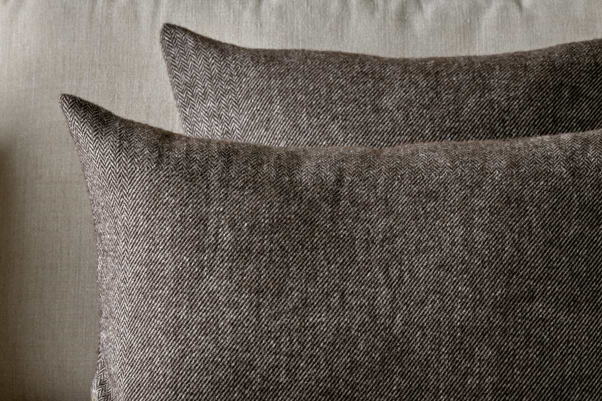 Dilli Wool Cushion Cover - Dark Brown-nkuku