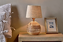 Drisana Mango Wood Bedside Table Lamp-nkuku