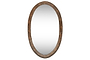 Drishti Oval Iron Mirror - Antique Black - Small-nkuku