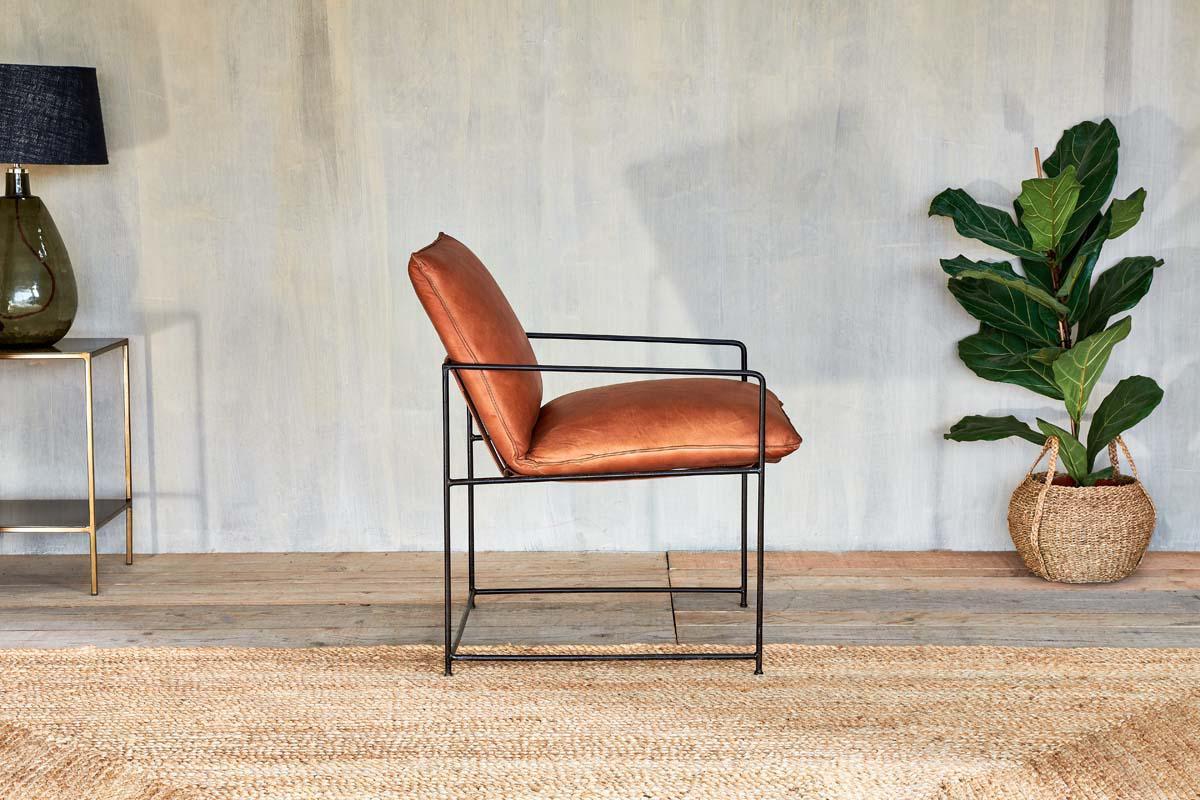 Durium Leather Lounger - Aged Tan- nkuku