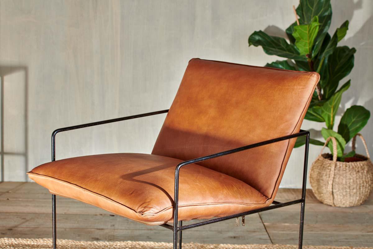 Durium Leather Lounger - Aged Tan- nkuku