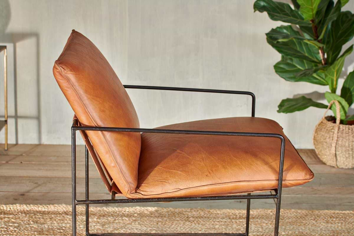 Durium Leather Lounger - Aged Tan- nkuku