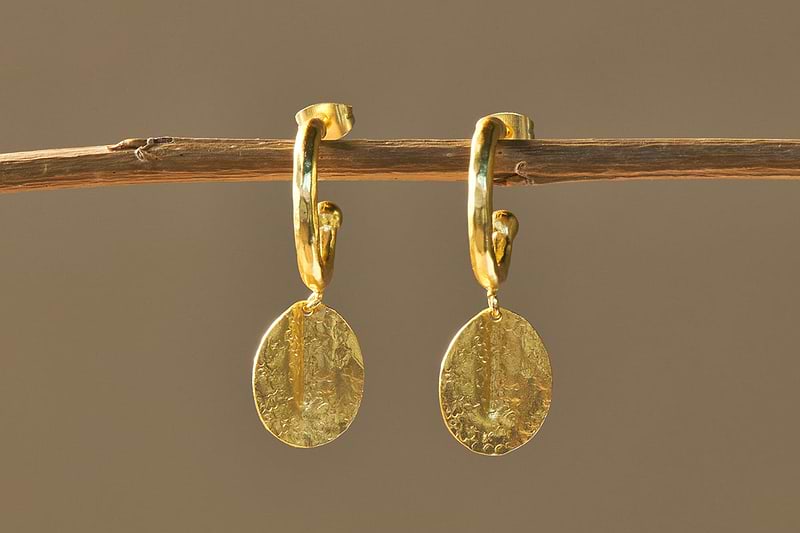 Esta Hoop Earrings - Gold  - One Size