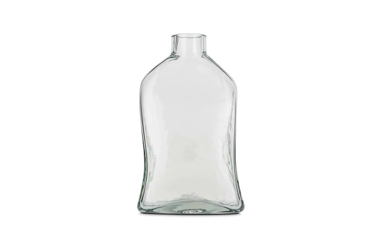 Ellam Recycled Glass Bottle Vase - Clear