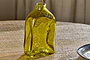 Ellam Recycled Glass Bottle Vase - Olive Green