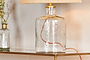 Edina Recycled Glass Table Lamp - Clear - Large-nkuku