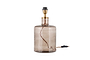 Edina Recycled Glass Table Lamp - Smoke Brown - Small-nkuku