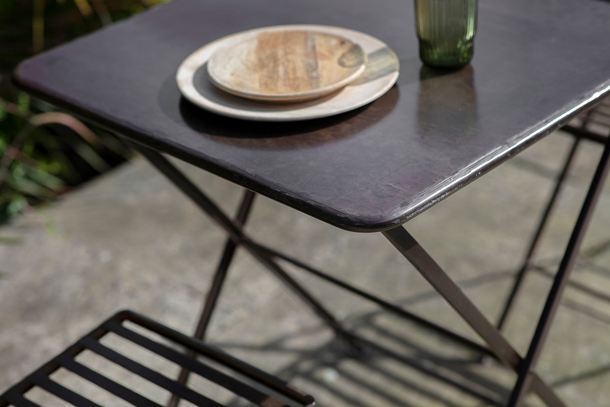 Ekete Iron Bistro Table - Small-nkuku