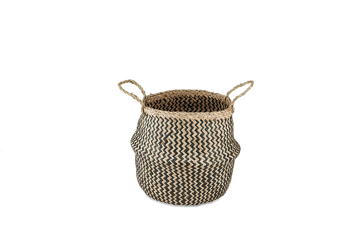 Ekuri Basket - Black & Natural-nkuku