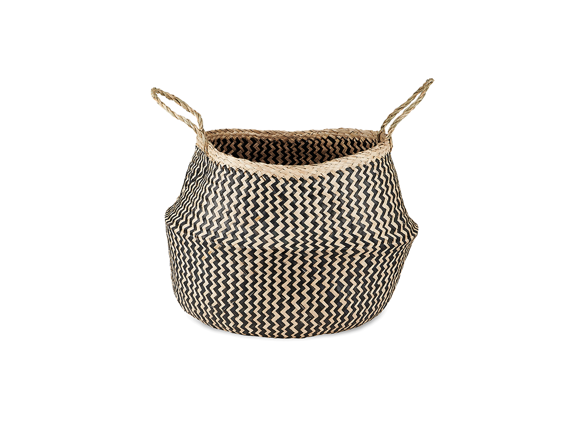 Ekuri Basket - Black & Natural-nkuku